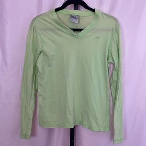 Nike Bright Green Long Sleeve Shirt, size Medium